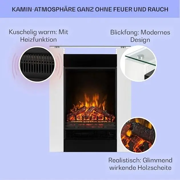 Камин электрический Klarstein Studio 5 (10031572) - фото 2