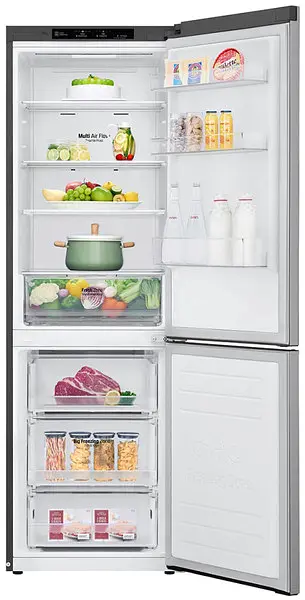 Холодильник LG GA-B459SMRZ 186х68х60см 2 дв холодильне відділення 234 л морозильне відділення 107 л A++ NF платиновий сірий (GA-B459SMRZ) - фото 2