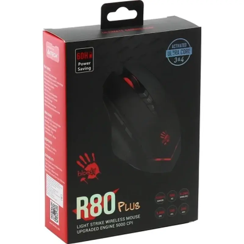 Мишка A4Tech Bloody R80 Plus Wireless/USB Black Skull (4711421003018) - фото 12