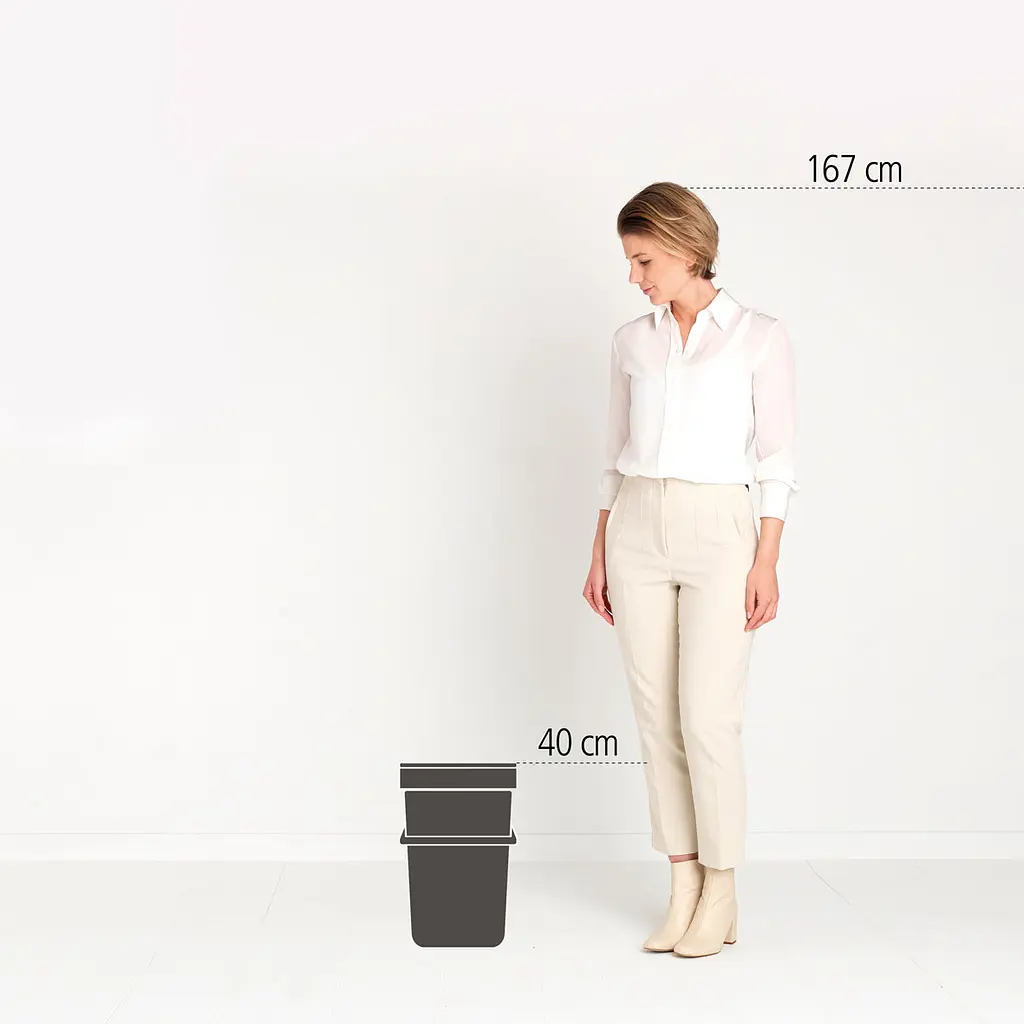 Відро для сміття Brabantia Sort&Go темно-сіре 25 л (129940) - фото 6