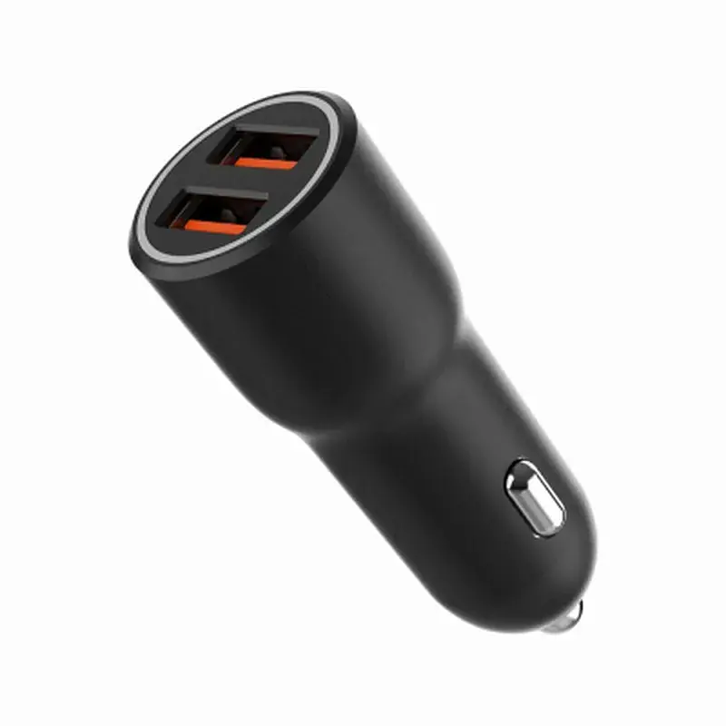 Зарядний пристрій Gembird 2xUSB QC3.0 car adapter black (TA-UC-A2QC36-CAR-01) - фото 3