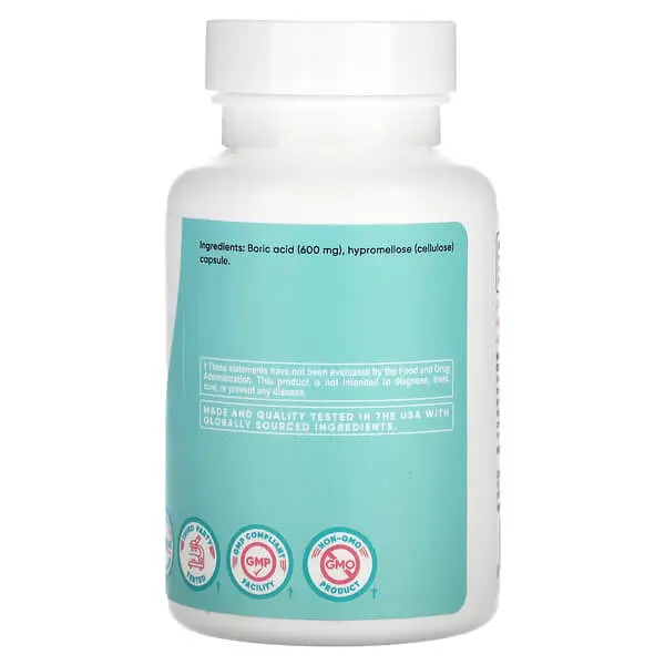 Проти кандидозу Women Boric Acid 600 mg 30 Capsules Nutricost vit0005024 - фото 2