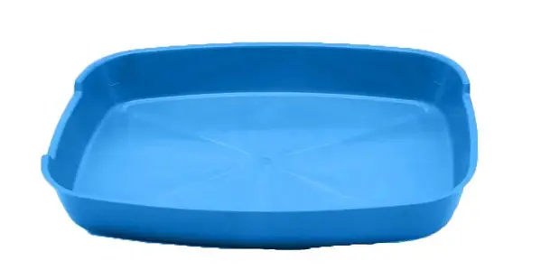 Туалет для котів блакитний 37x27x6 см 6214