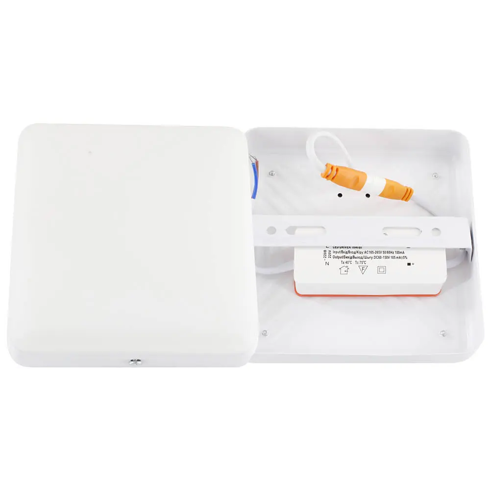 Светильник точечный накладной Євросвітло 18Вт квадрат LED-SS-120-18 6400К без рамки 2 шт. (58107) - фото 2