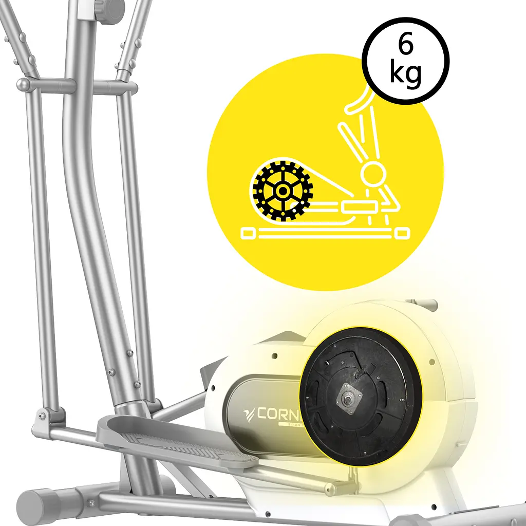 Орбитрек электромагнитный Cornix Fiona White/Grey - фото 5