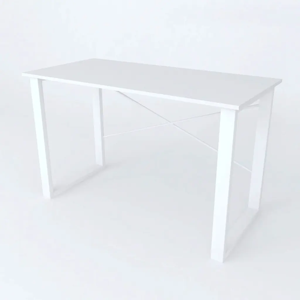 Письменный стол Ferrum-decor Драйв 750x1400x700 Белый металл ДСП Белое 16 мм (FRD-103206) - фото 2