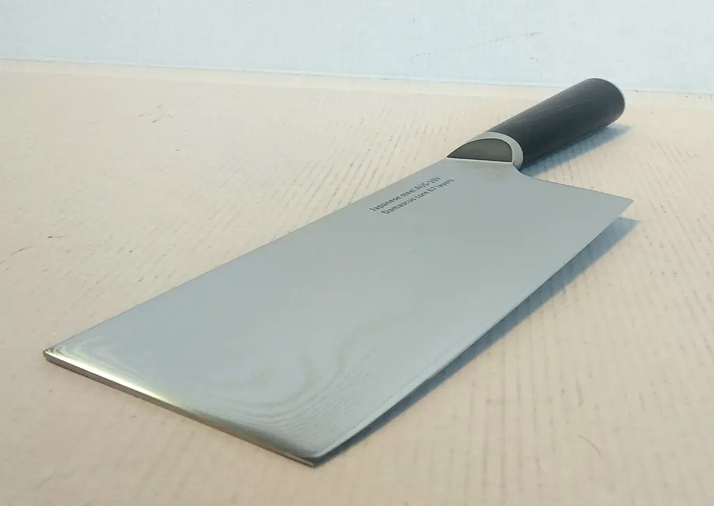 Ніж кухонний-сокир 17 см Damascus DK-HJ 6007 AUS-10 дамаська сталь 67 шарів - фото 6