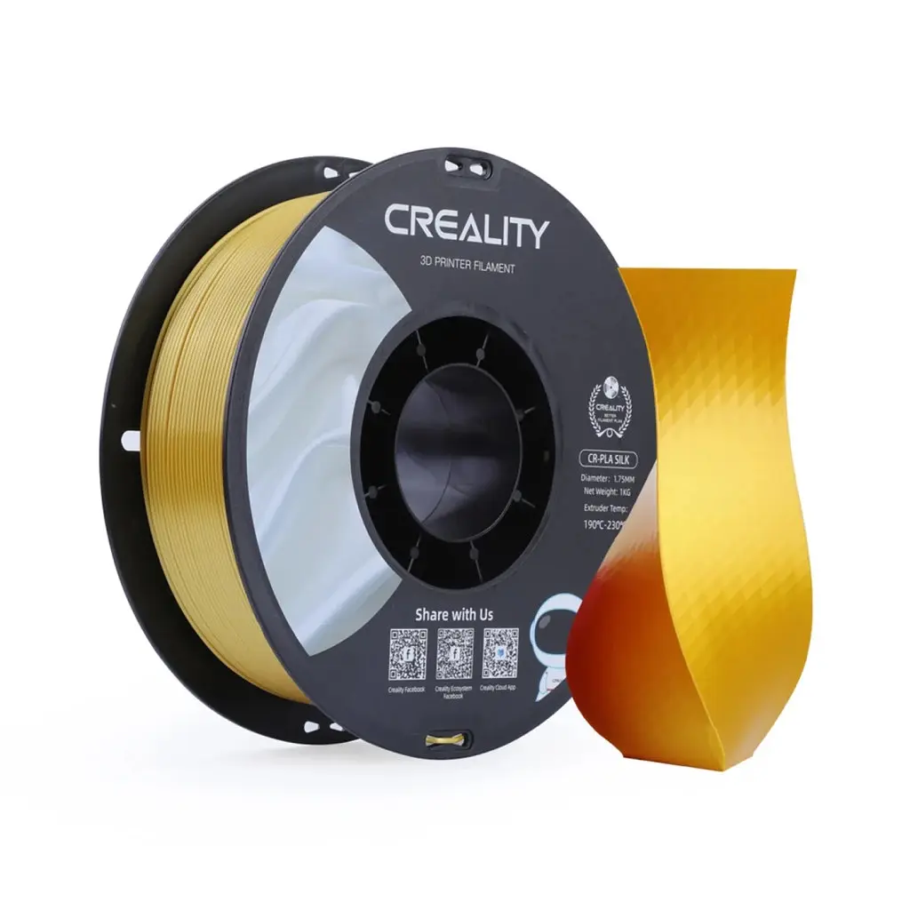 Пластик для 3D-принтера Creality PLA silky shine 1кг, 1.75мм, gold (3301120001) - фото 2