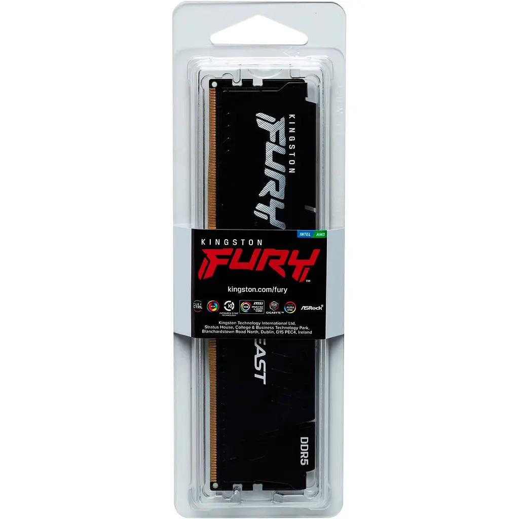 Модуль пам'яті Kingston Fury DDR5 32GB 5200MHz Beast Black (KF552C40BB2-32) - фото 5