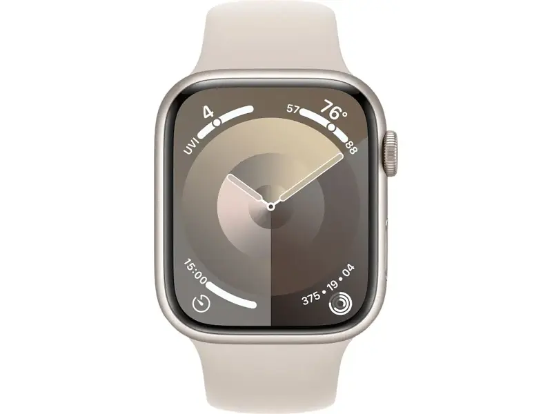 Смарт-годинник Apple Watch Series 9 GPS 45mm Starlight Aluminum Case w. Starlight Sport Band - M/L (MR973) - фото 2