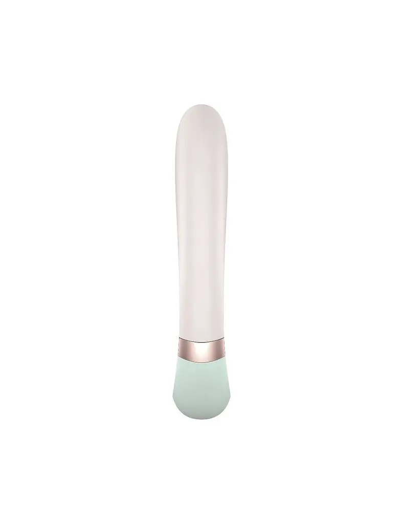 Смарт вібратор-кролик із підігрівом Satisfyer Heat Wave Mint - фото 2