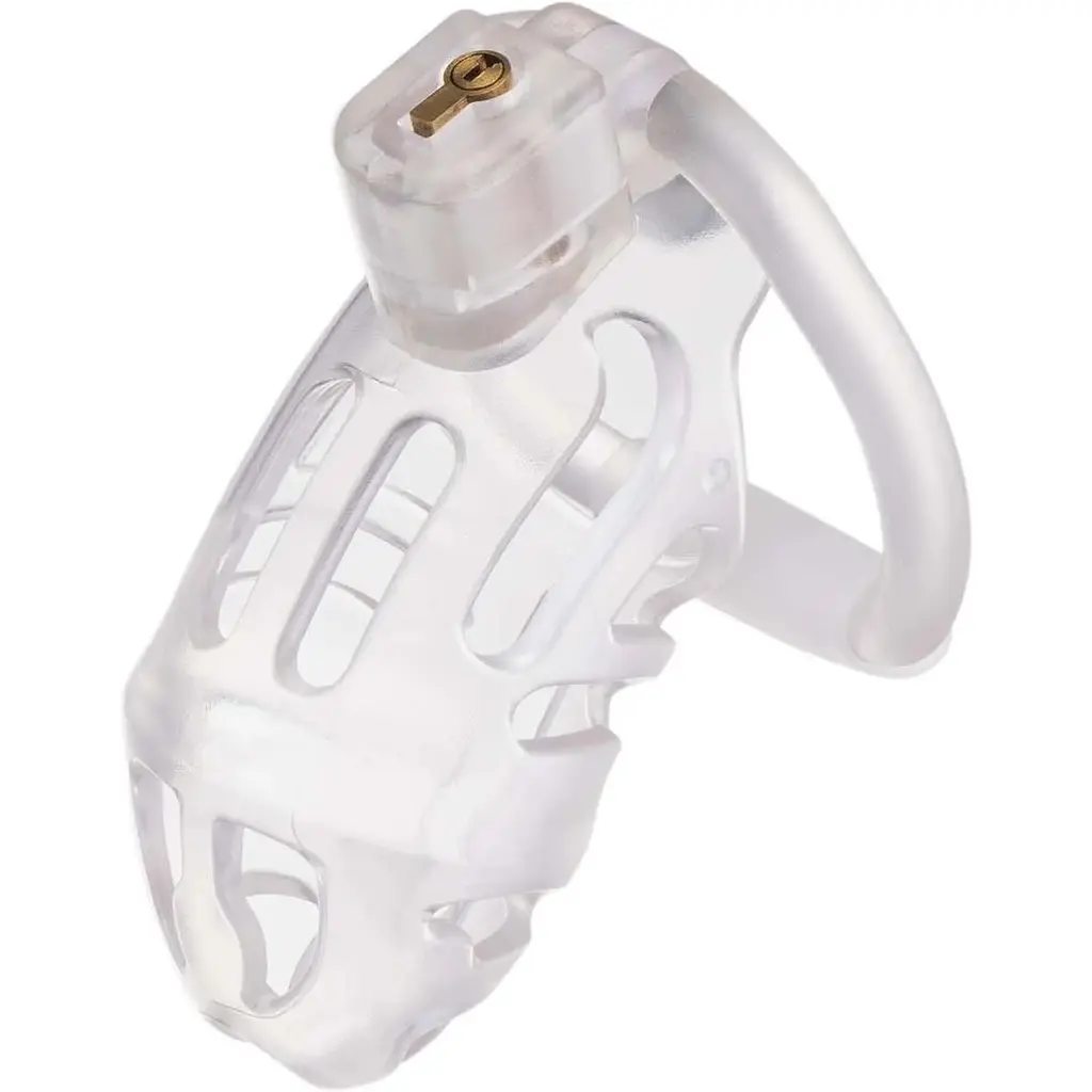 Клітка для пеніса Lockink Sevanda Plastic Penis Chastity Cage - Transparent - фото 8