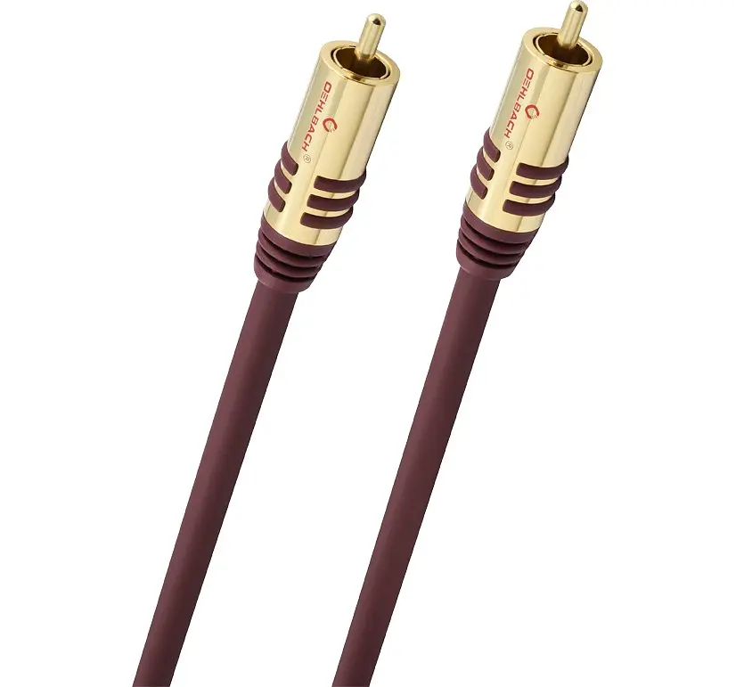 Сабвуферный кабель RCA-RCA Oehlbach NF Sub 500 5m Burgundy