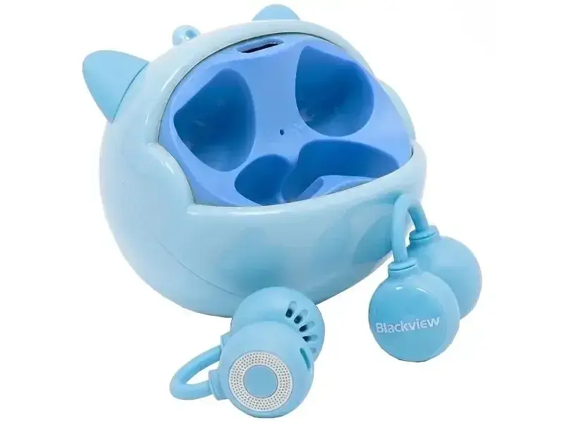 Навушники TWS Blackview AirBuds K1 Kids Smiley Blue - фото 2