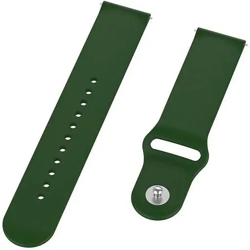 Силиконовый ремешок BeCover для Xiaomi Amazfit Bip (20 mm) Lite/Bip S Lite/Bip 3/Bip 3 Pro/GTR 42 mm/GTS/S2/TicWatch E/GTS 3/GTS 2 mini Green (706207) - фото 2
