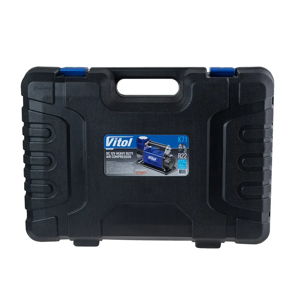 Автомобільний компресор Vitol OFF ROAD MASTER 150psi 50Amp 160л шланг 7,5м Клемі (K-71) - фото 7