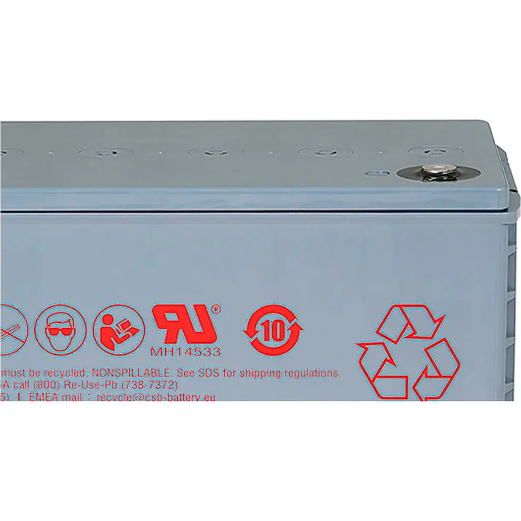 Акумулятор CSB AGM 12V (12V/130Ah/1560Wh) (HRL12540W) [114118] - фото 2