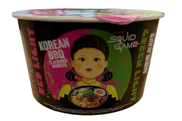 Локшина Squid Game Ramen BBQ Korean Noodles Гра в Кальмара 105г - фото 2