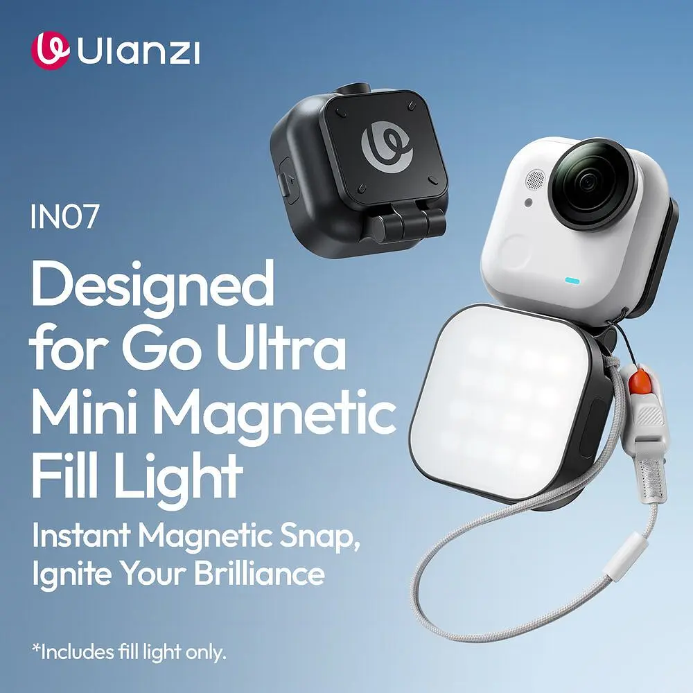 Накамерне світло Ulanzi IN07 Magnet для Insta360 Go Ultra (L294) [168630] - фото 8
