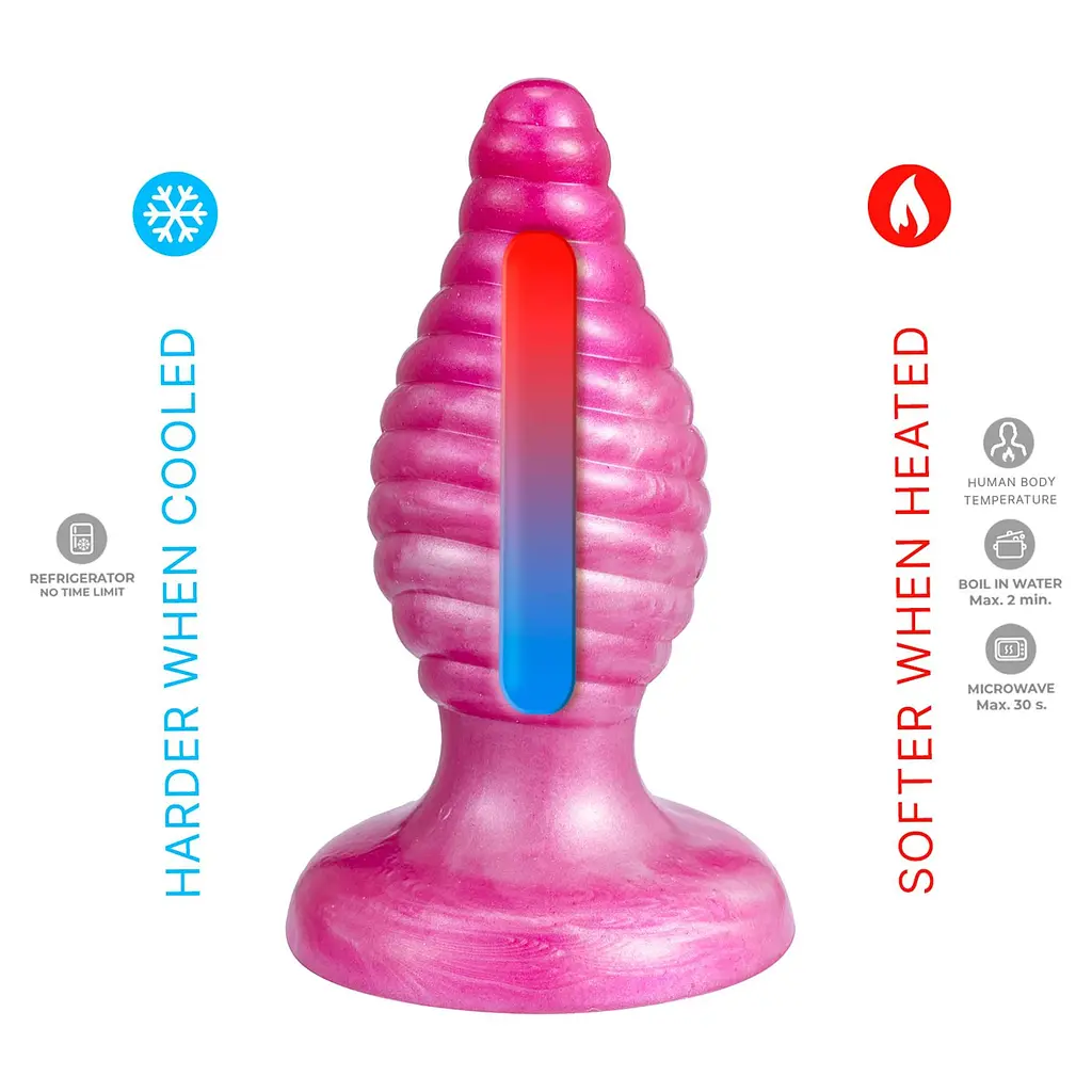 Анальна пробка Silexd Cherry Plug, 9.2 см (рожевий) - фото 3
