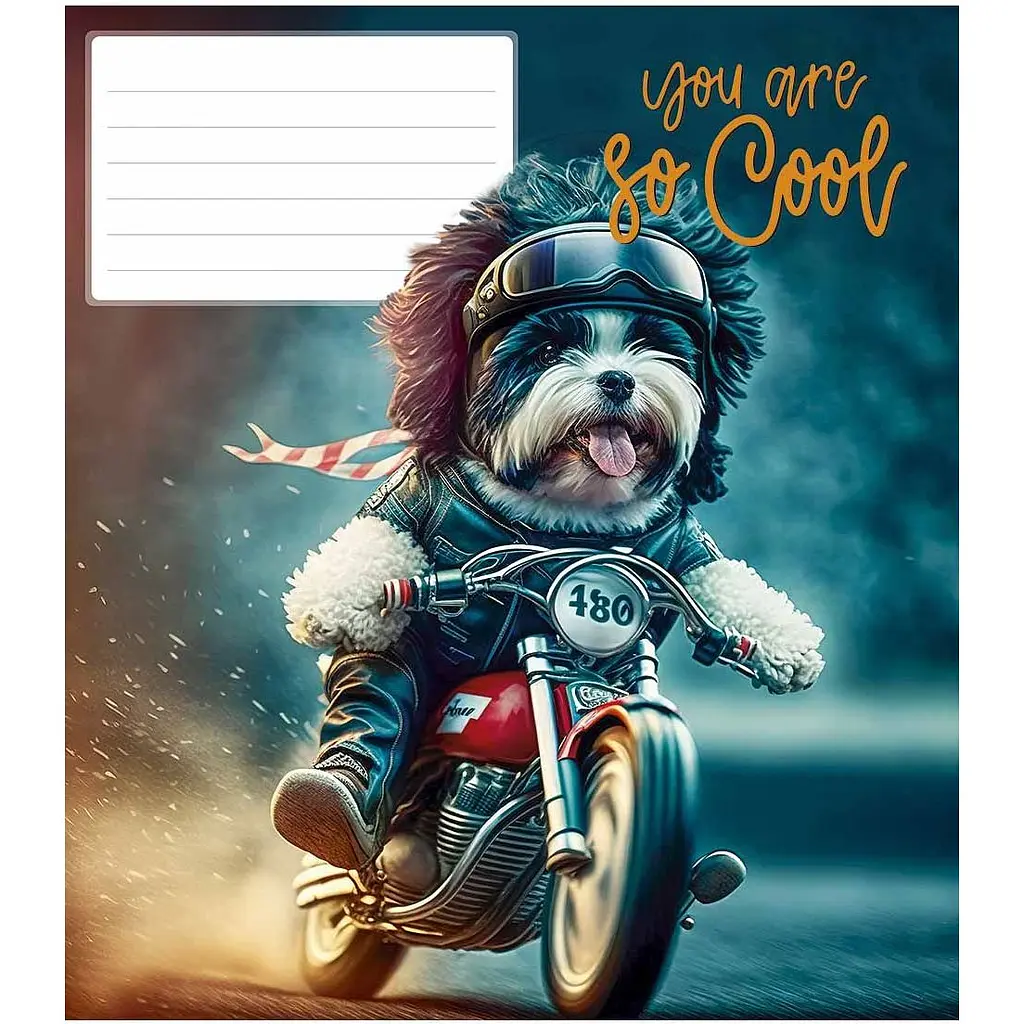 Зошит учнівський Школярик You are so cool, в клітинку, 12 аркушів, ВД-лак, 30шт. (012-3241K) - фото 2