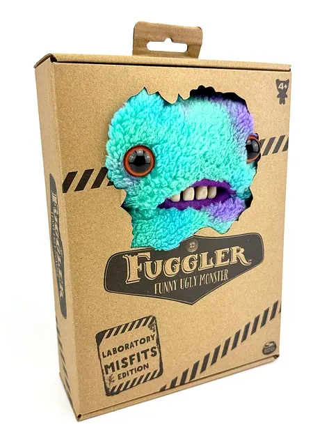 М'яка іграшка монстрик із зубами Фуглер Sunti Fuggler Funny Ugly Monster Фаглер зубастик 22см Кумедний Бірюзовий - фото 2