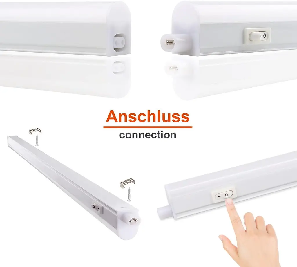 Подсветка для кухонного шкафа, 8 Вт, 42,5 см, 850 лм, 3000 K da LIGHT LED Теплый белый Under-Unit Light Strip Кухонная лампа Шкаф - фото 4