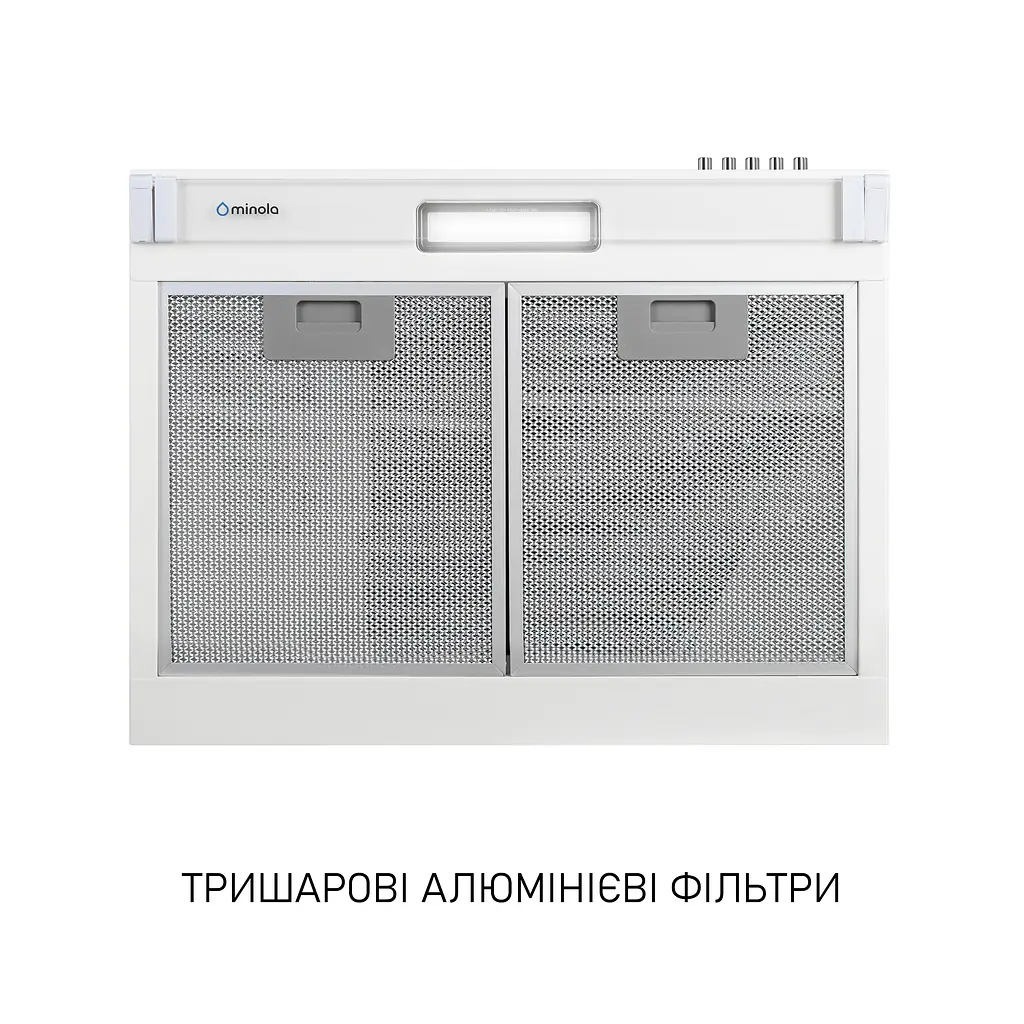 Витяжка плоска Minola HPL 622 WH - фото 6