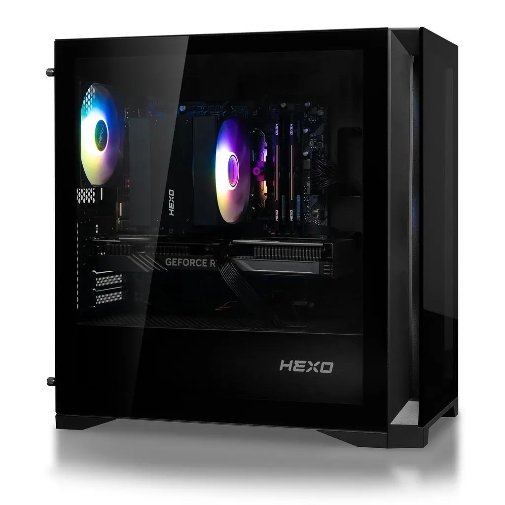 Комп'ютер HEXO Gaming TwinFront Pro (HGP-B850TF7700N507-D532S1TBK) Black / AMD Ryzen 7 7700 (3.8-5.3), 8 ядер / NVIDIA GeForce RTX 5070 / 32 ГБ (DDR5) / 1024 ГБ (SSD) - фото 3