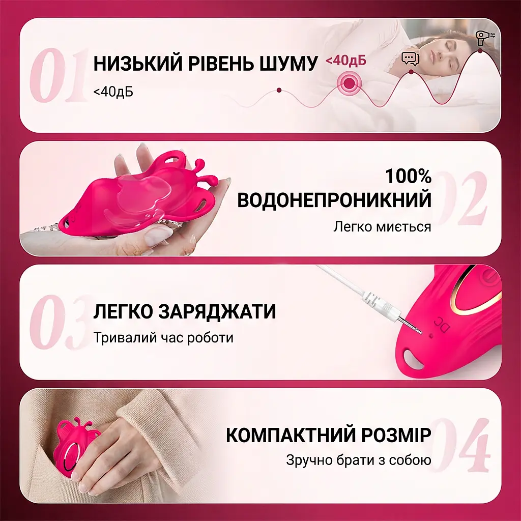 Силіконовий Smart вібратор-трусики LoveSpouse Panties безшумний з ремінцями 9 режимів Фіолетовий - фото 8