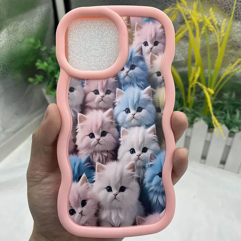 Чохол TPU Cloudy Pictures для Apple iPhone 15 Pro Max (6.7) Kittens - фото 2