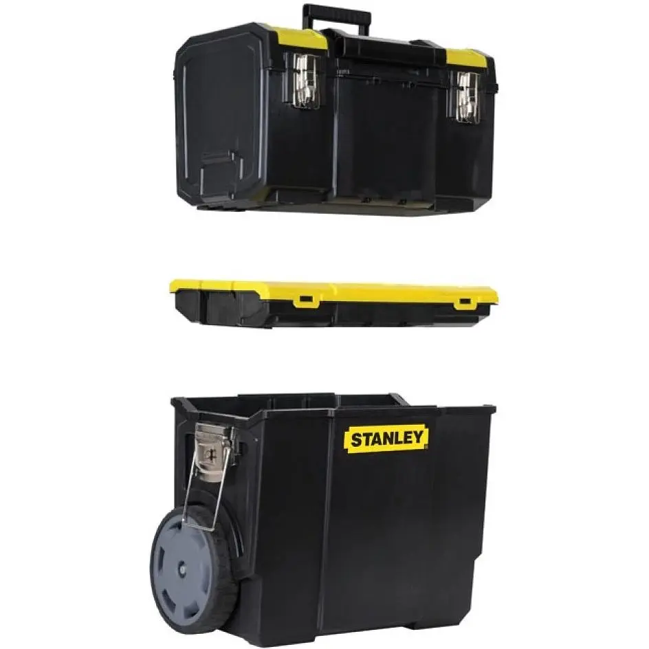 Ящик на колесах Stanley Mobile WorkCenter 3 секції 47.5х28.4х63 см (1-70-326) - фото 4