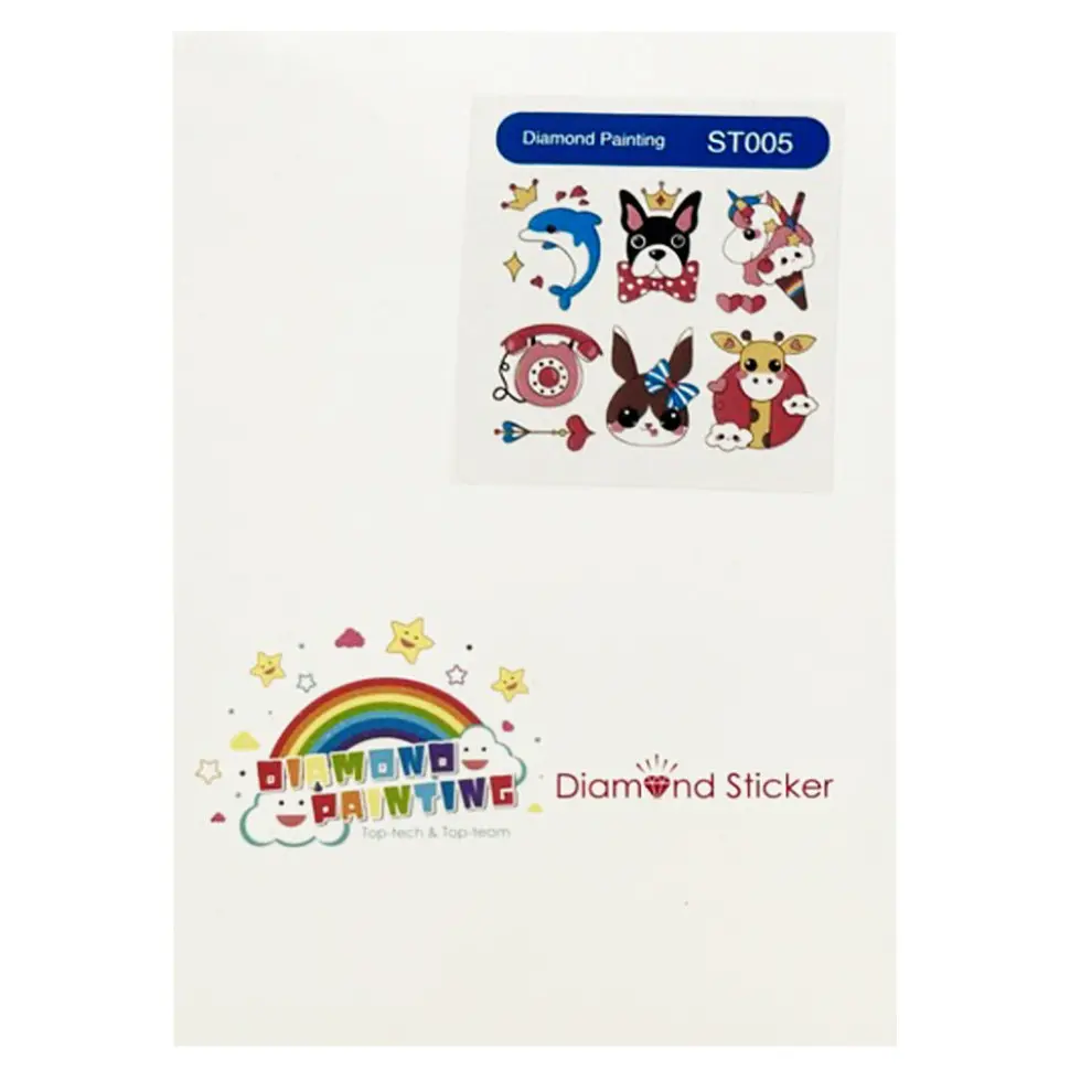 Набір брелків алмазна викладка "Тварини" ST005 з інструментами - фото 2