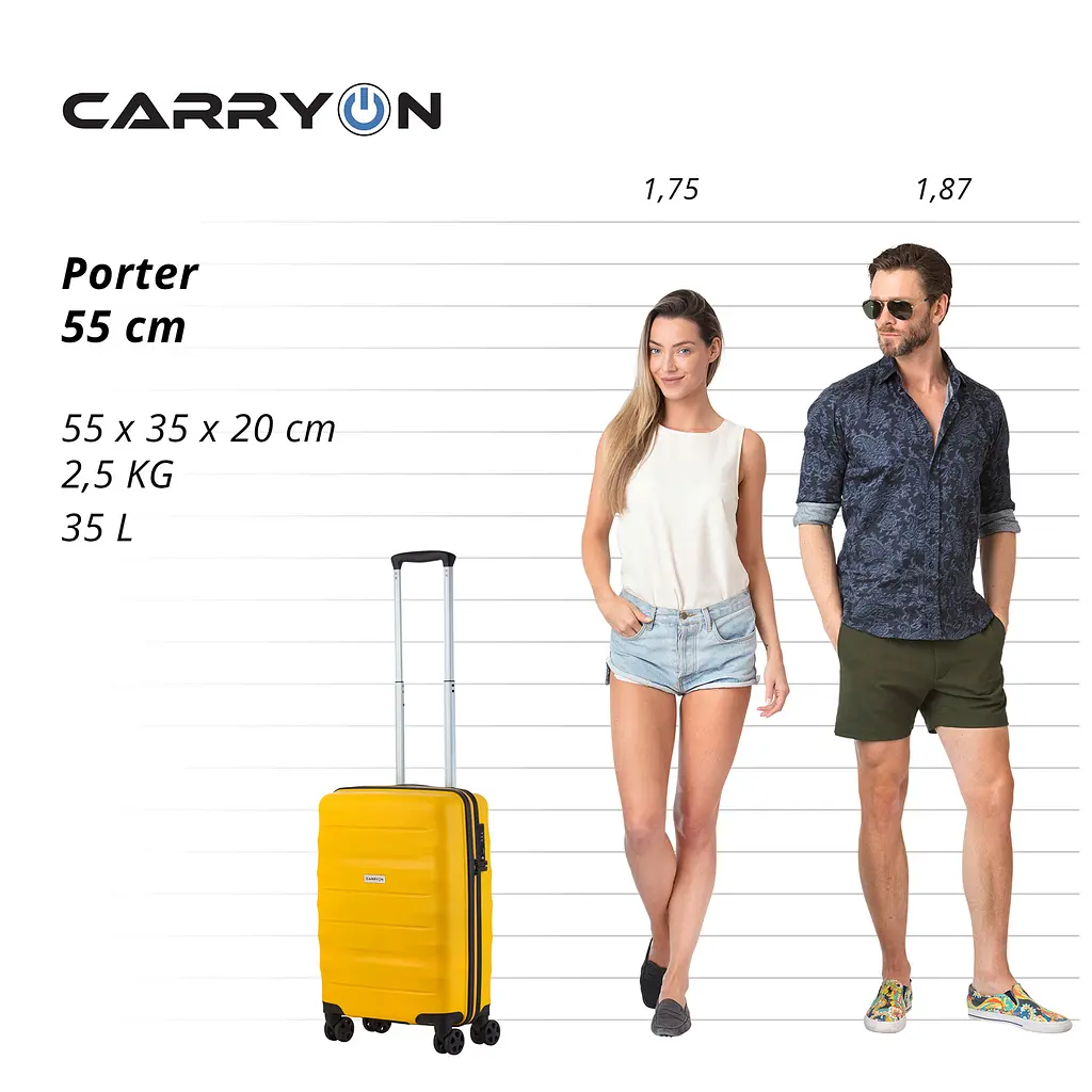 Валіза CarryOn Porter (S) Yellow (502456) - фото 6