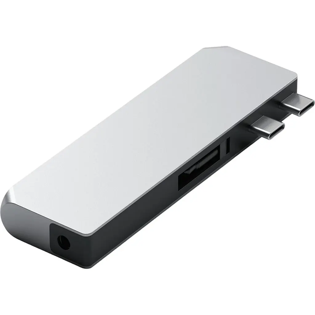 Адаптер Satechi Aluminum USB-C Pro Hub Mini Adapter Silver (ST-UCPHMIS) - фото 2