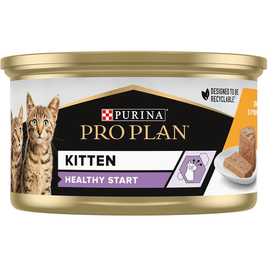 Влажный корм Purina Pro Plan Kitten Healthy Start для котят с курицей 85 г (12458617) - фото 3