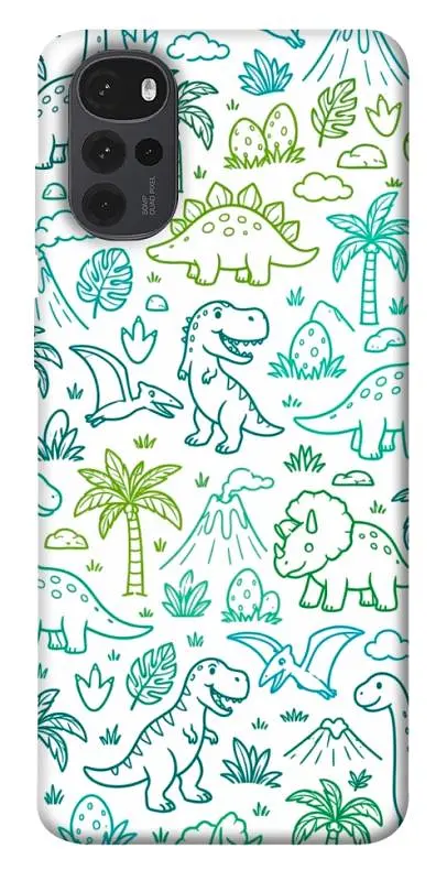 TPU чохол Demsky Dino pattern для Motorola Moto G22