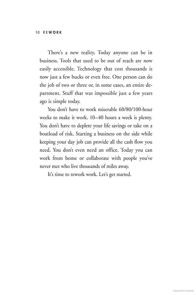ReWork: Change the Way You Work Forever - фото 11