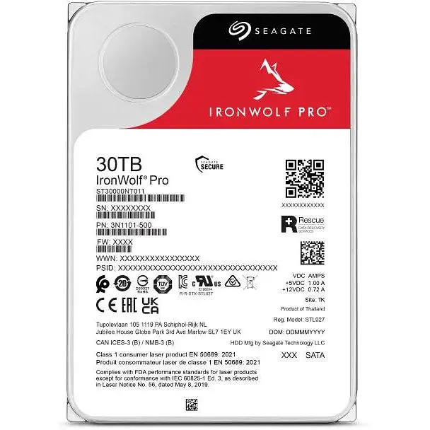 Жорсткий диск Seagate IronWolf Pro 30 TB (ST30000NT011) - фото 4