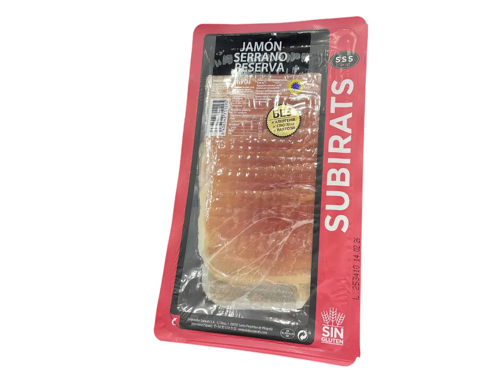 Хамон Subirats Jamon Serrano GAS нарезанный 70 г (8436543711295)