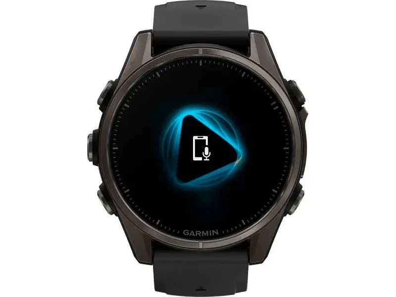 Спортивний годинник Garmin Fenix 8 43mm AMOLED Sapphire Carbon Gray DLC Tit. w. Black/Pebble Gray S. Band (010-02903-20/21) - фото 7