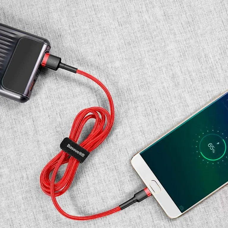 Кабель Baseus Cafule Micro-USB 2m Red (CAMKLF-C09) [82177] - фото 7