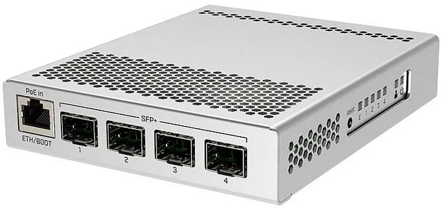 Комутатор Mikrotik CRS305-1G-4S+IN, 4x SFP+ ports, 1x Gigabit Ethernet, металевий enclosure - фото 2