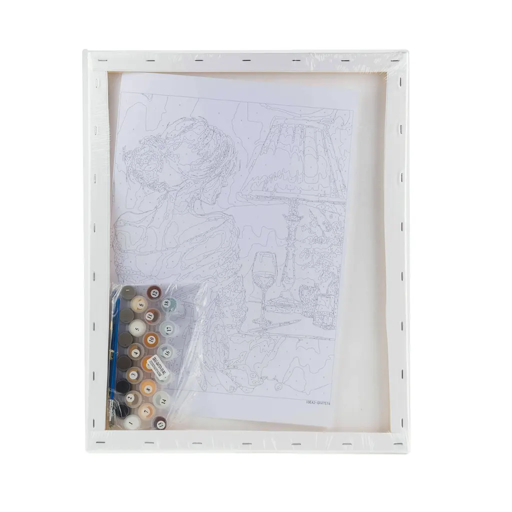 Набор для росписи "Романтическая красавица" 40*50 см, IDEA2-GX47574, ТМ "99IDEAS" - фото 6