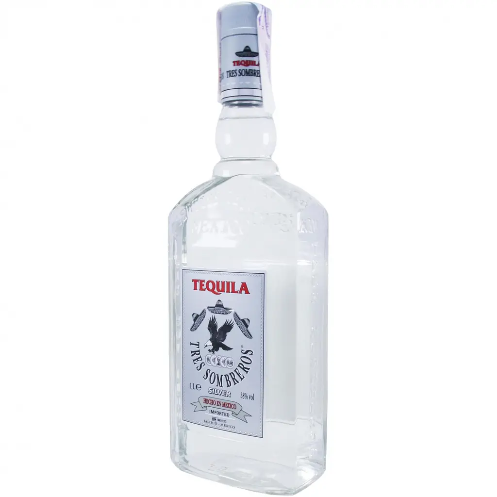 Текіла Tres Sombreros Silver 38% 2 л (2 шт. х 1 л) - фото 3