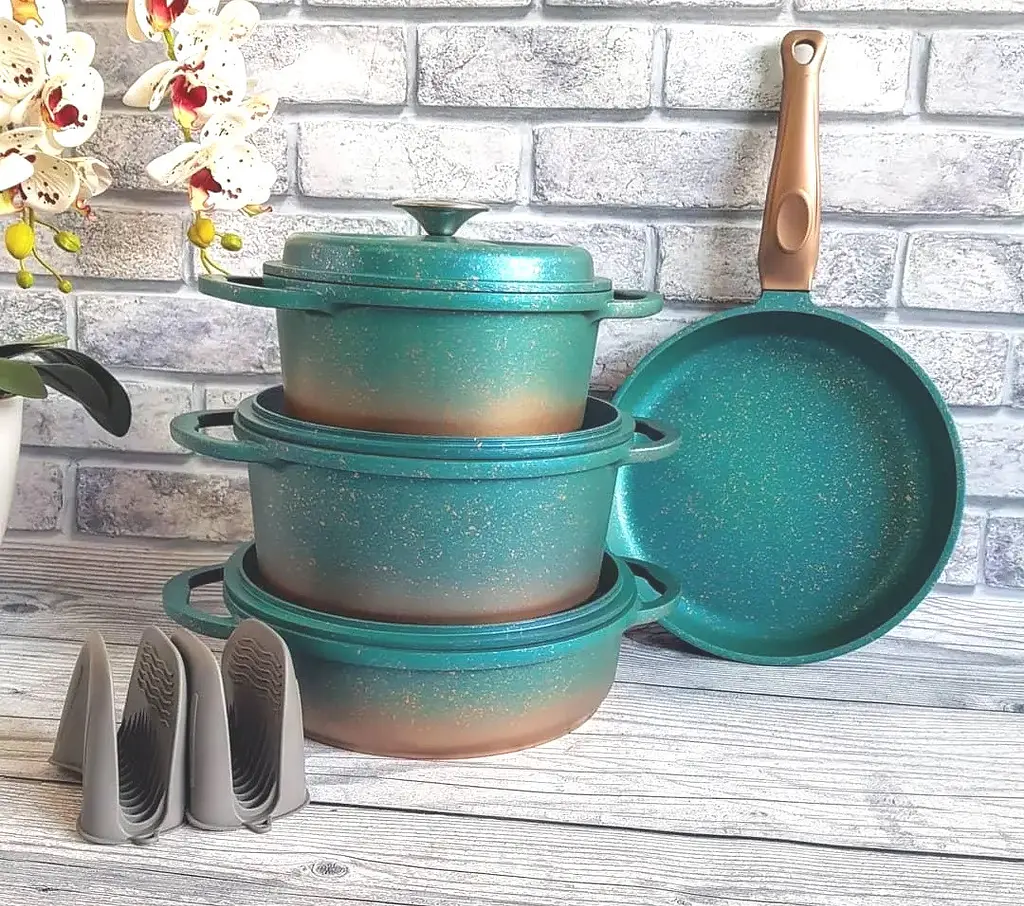 Набір посуду O.M.S. Collection 3049 Blue 7 предметів