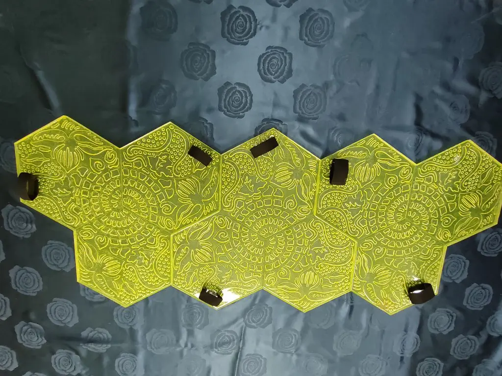 Гнучкий поліуретановий штамп - форма для відбитку по бетону та штукатурці A.N.B. ГАУДІ шестигранник - фото 8