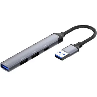 Концентратор ColorWay USB-A 4-в-1 USB2.0х3/USB3.0 (CW-HUB05) - фото 4