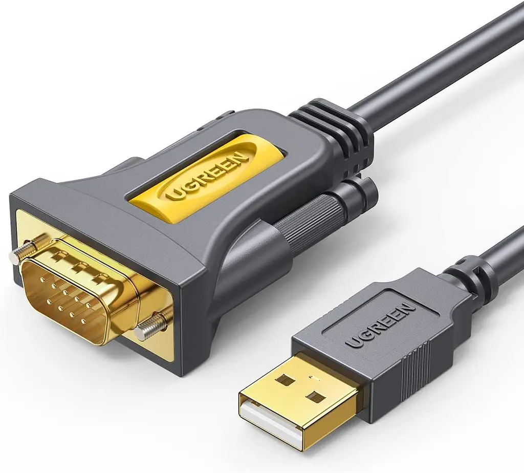 Кабель-перехідник UGREEN USB на RS232 DB9 2 м з контролером PL2303