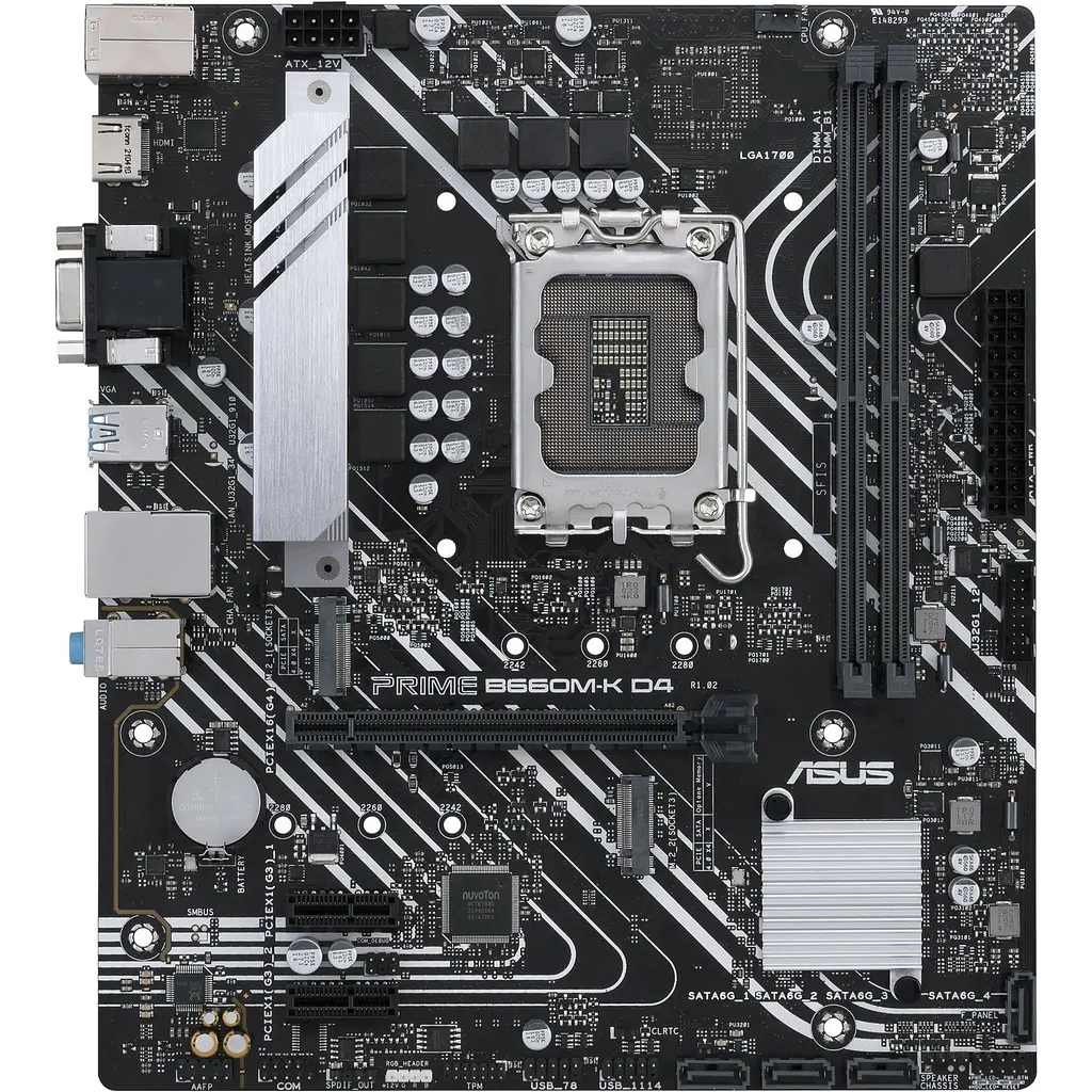 Материнська плата Asus Prime B660M-K D4 (90MB1950-M1EAY0) [147092] - фото 2